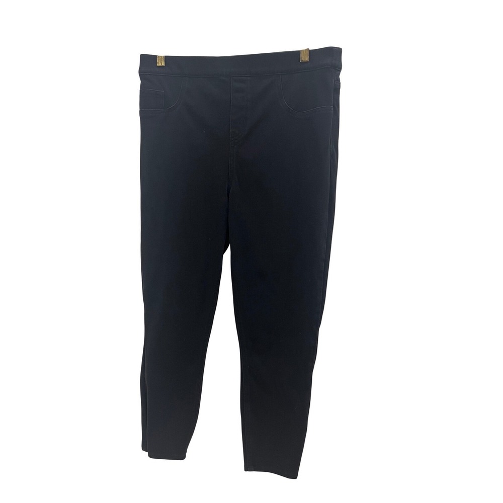 Spanx Jean-ish‎ Leggings Women XL Petite Black Good Ankle  Pull-On